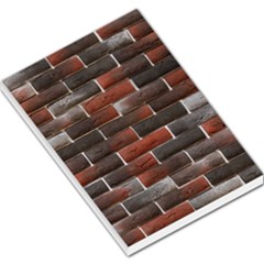 Red And Black Brick Wall Large Memo Pads by trendistuff