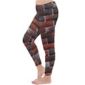 RED AND BLACK BRICK WALL Winter Leggings  View2