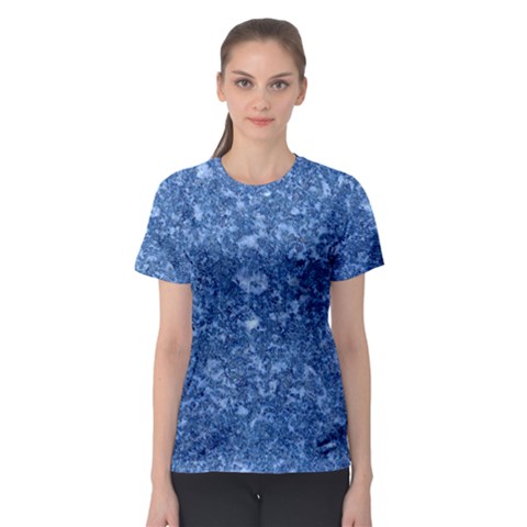 Marble Blue Women s Sport Mesh Tees by trendistuff