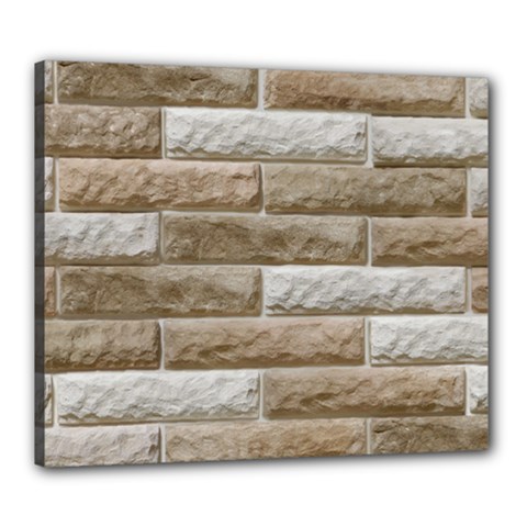 Light Brick Wall Canvas 24  X 20 