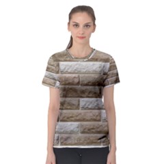 Light Brick Wall Women s Sport Mesh Tees