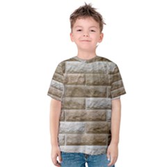 Light Brick Wall Kid s Cotton Tee