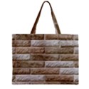 LIGHT BRICK WALL Zipper Tiny Tote Bags View2