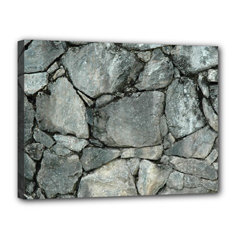 Grey Stone Pile Canvas 16  X 12  by trendistuff