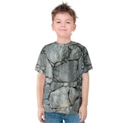 Grey Stone Pile Kid s Cotton Tee