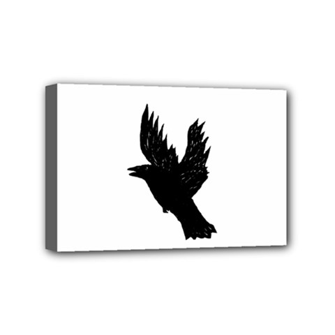 Crow Mini Canvas 6  X 4  by JDDesigns