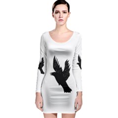 Crow Long Sleeve Bodycon Dress