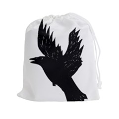 Crow Drawstring Pouches (xxl)