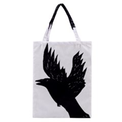 Hovering Crow Classic Tote Bags