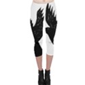 Hovering crow Capri Leggings View1