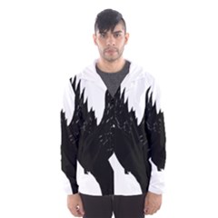 Hovering Crow Hooded Wind Breaker (men)