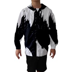 Hovering Crow Hooded Wind Breaker (kids) by JDDesigns