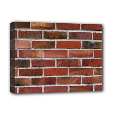 Colorful Brick Wall Deluxe Canvas 16  X 12  