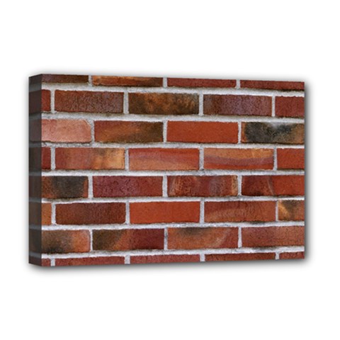 Colorful Brick Wall Deluxe Canvas 18  X 12  