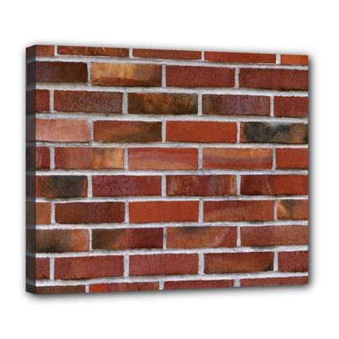 Colorful Brick Wall Deluxe Canvas 24  X 20  