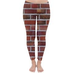 Colorful Brick Wall Winter Leggings  by trendistuff