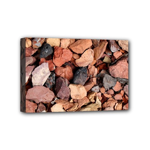 Colored Rocks Mini Canvas 6  X 4  by trendistuff