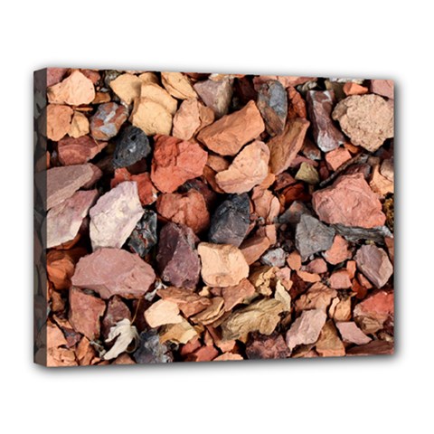 Colored Rocks Canvas 14  X 11  by trendistuff