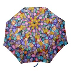 Colored Pebbles Folding Umbrellas