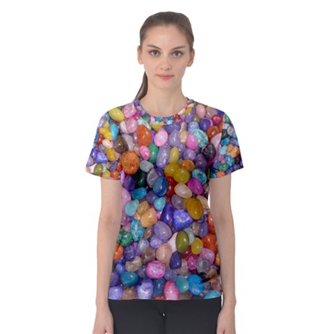 Colored Pebbles Women s Sport Mesh Tees by trendistuff