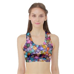 Women s Sports Bra With Border by trendistuff