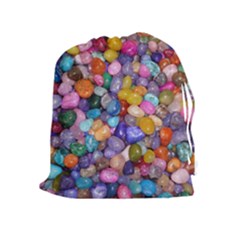 Colored Pebbles Drawstring Pouches (extra Large) by trendistuff