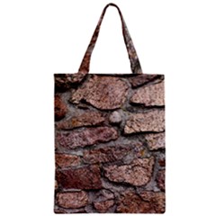 Cemented Rocks Zipper Classic Tote Bags