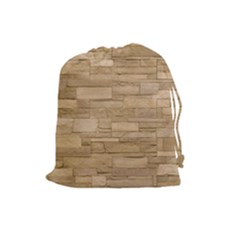 Block Wall 2 Drawstring Pouches (large) 