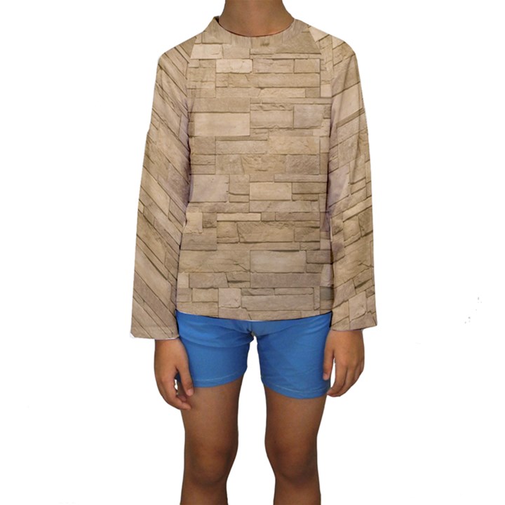 BLOCK WALL 2 Kid s Long Sleeve Swimwear