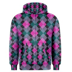 Argyle Variation Men s Zipper Hoodie by LalyLauraFLM