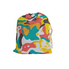 Cubist Art Drawstring Pouch