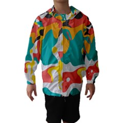 Cubist Art Hooded Wind Breaker (kids)