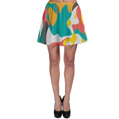 Cubist Art Skater Skirt by LalyLauraFLM