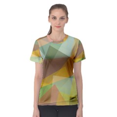 Fading Shapes Women s Sport Mesh Tee