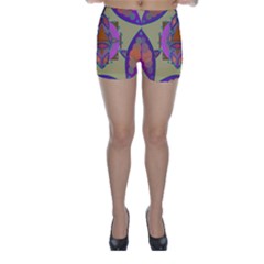 Mandala Skinny Shorts