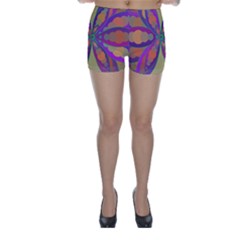 Fly-mandala Skinny Shorts