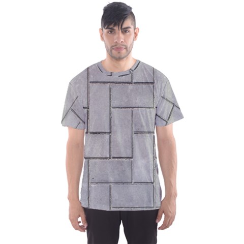 Alternating Grey Brick Men s Sport Mesh Tees by trendistuff