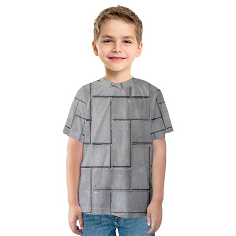 Alternating Grey Brick Kid s Sport Mesh Tees by trendistuff