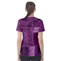 MAGENTA PATCHWORK Women s Sport Mesh Tees View2