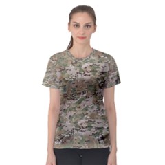 Camo Woodland Faded Women s Sport Mesh Tees