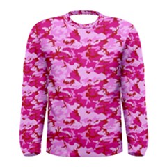 Camo Pink Men s Long Sleeve T-shirts by trendistuff