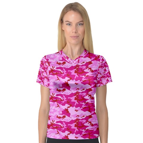 Women s V-neck Sport Mesh Tee by trendistuff