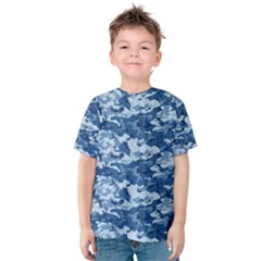 Camo Navy Kid s Cotton Tee