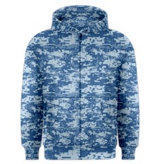 Camo Digital Navy Men s Zipper Hoodies by trendistuff