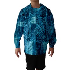 Blue Patchwork Hooded Wind Breaker (kids) by trendistuff