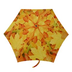 Yellow Maple Leaves Mini Folding Umbrellas