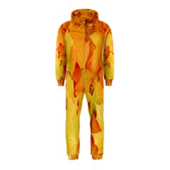 Yellow Maple Leaves Hooded Jumpsuit (kids)