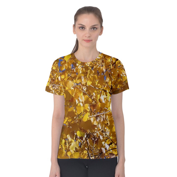 YELLOW LEAVES Women s Cotton Tee