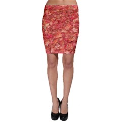 Red Maple Leaves Bodycon Skirts