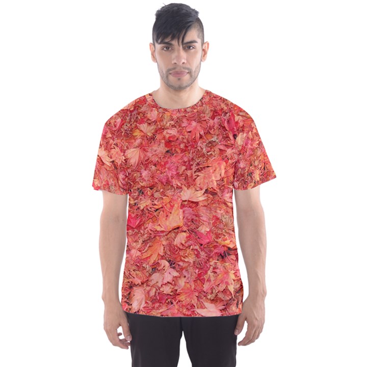 RED MAPLE LEAVES Men s Sport Mesh Tees